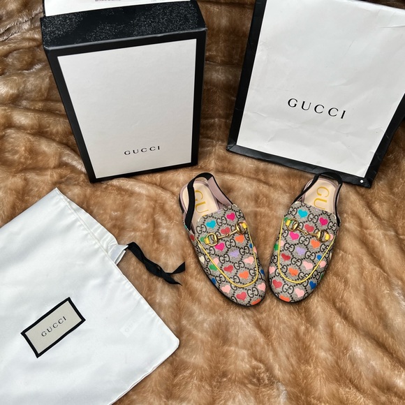 Gucci Kids Sling Back Shoe Size 31 Authentic. Dust bag, Box, and Bag. - Picture 7 of 9